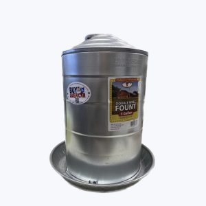 Metal Double Wall Fount Water 3 Gallon