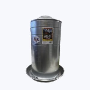 Metal Double Wall Fount Water 8 Gallon 