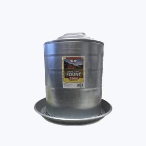 Metal Double Wall Fount Water 5 Gallon